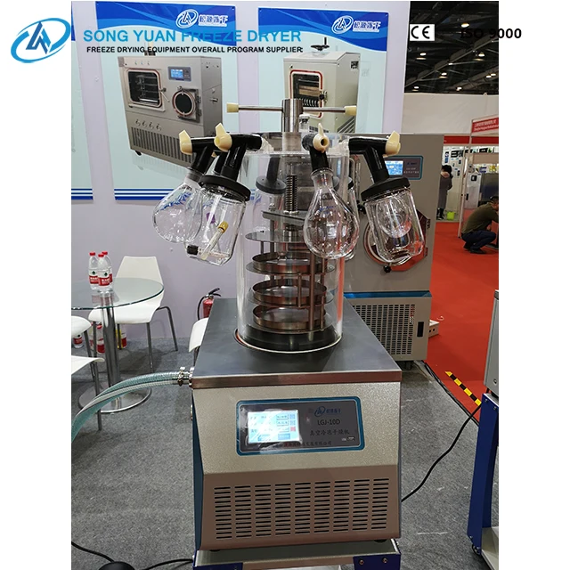 
freeze dry machine manifold freeze dryer LGJ-10D 