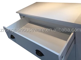  Более широкий Белый Три Ящика Спальня МДФ Шкаф