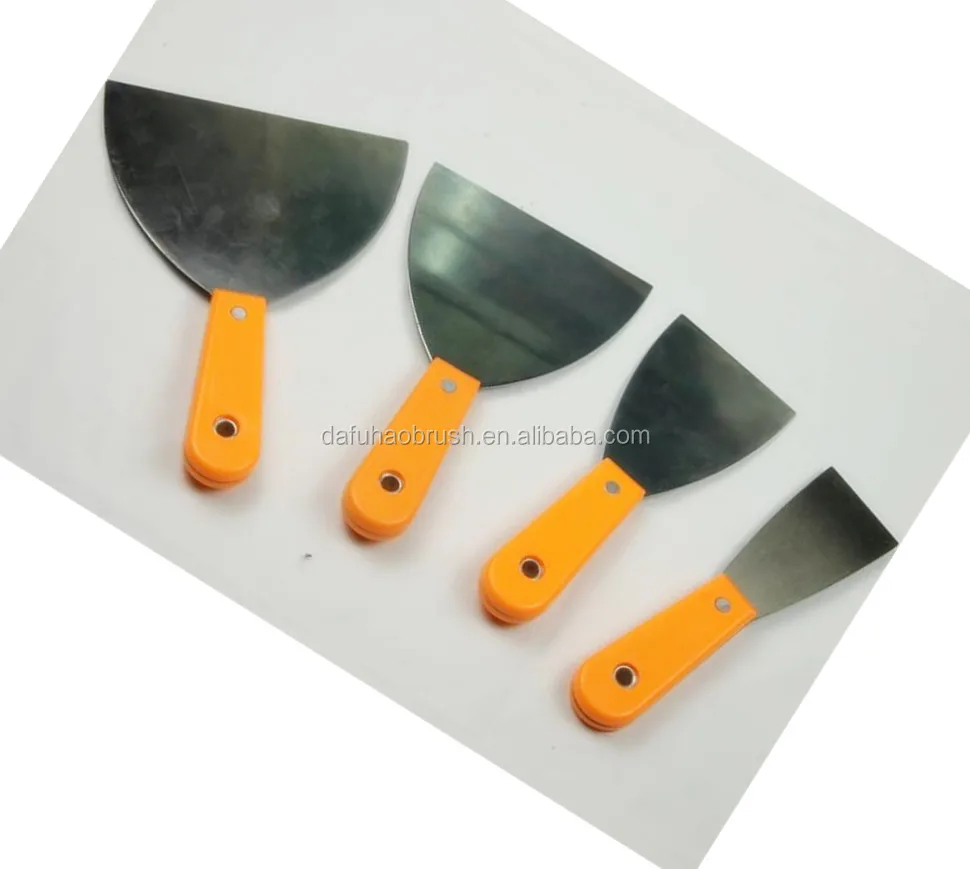 High quality Stainless Steel Putty Knife with rubber handle