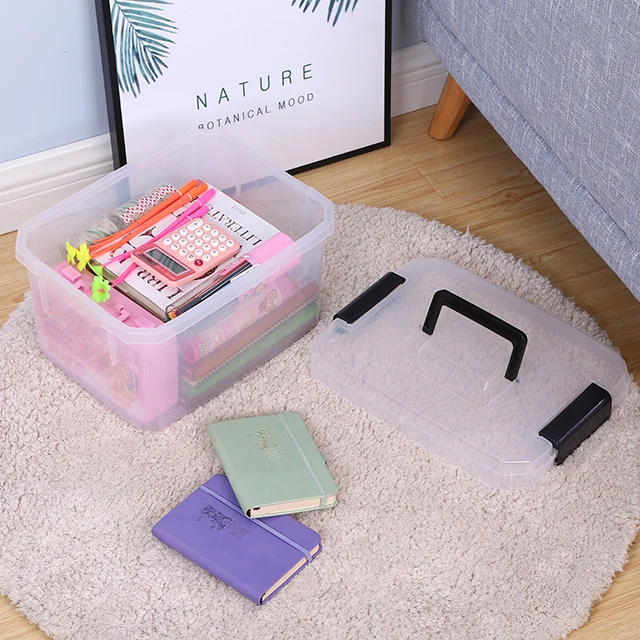 Multifunction Clear Sundries Storage Container Stackable Storage Chest Toy Cloth Plastic Storage Box