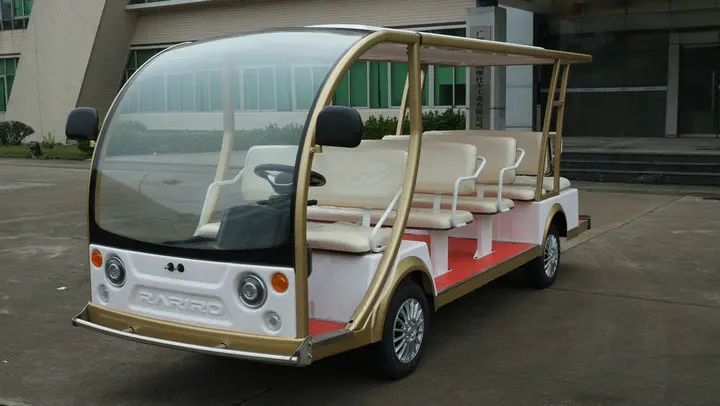 Export Europe new design 8 seater 11 seater 14 seater electric shuttle bus electric sightseeing car tourist car for hotel park