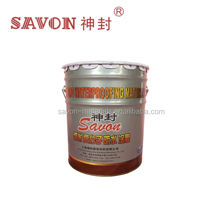 Environmental Friendly Raw Materials Silicon Polymer Waterproofing Coating for Roof Wall Metal