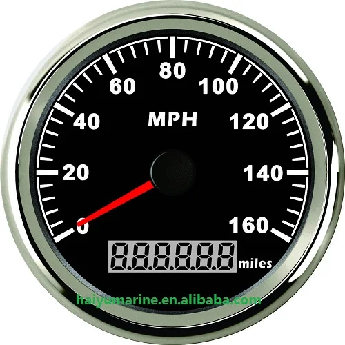 85mm 200MPH Boat GPS Speed Gauge
