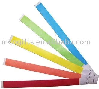 
 Бумажный идентификационный браслет tyvek  