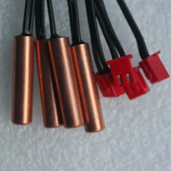 Red connector brass probe temperature sensor ntc thermistor 30k ohm