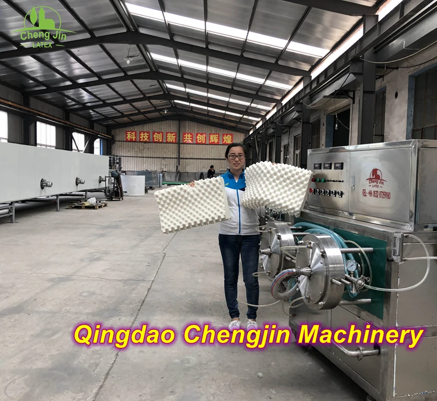 
CJ-50 General Type-Single Die liquid latex continuous foam machine customized special design for producing of latex pillow 