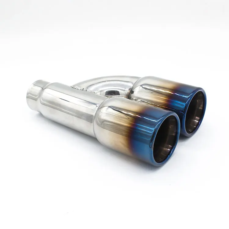 Car Exhaust dual outlet muffler