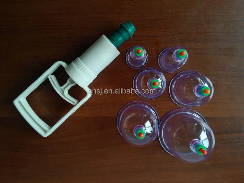6 Cups Medical Chinese Body Cupping Massage Healthy Kit in tools