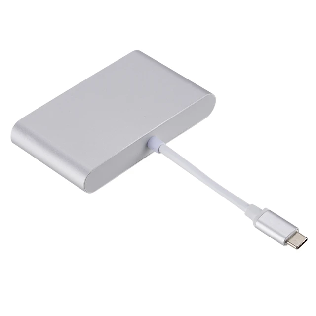 Portable 4 In1 4K/2K RJ45 type c usb hub  PD Charger Converter Lan Adapter External USB-C Type-C Network Card USB Ethernet