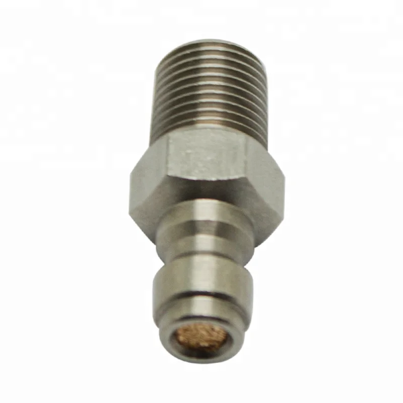 Paintball Tank Regulator Mini Fill Nipple Valve 1/8NPT Made of Stainless Steel