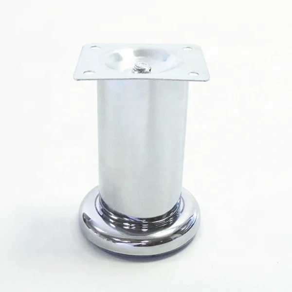 Modern Metal Furniture Feet White Color Sofa Legs With ABS rubber
