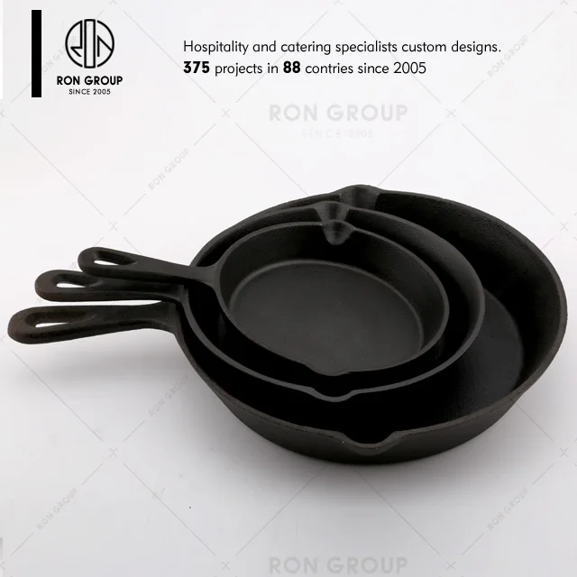 Wholesale Manufacturer Party Restaurant Metal Kitchenware Cookware Non Stick Cast Iron Cooking Fry Nonstick Frying Pan