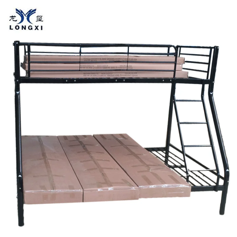 Europe style triple metal 3 sleeper bunk bed