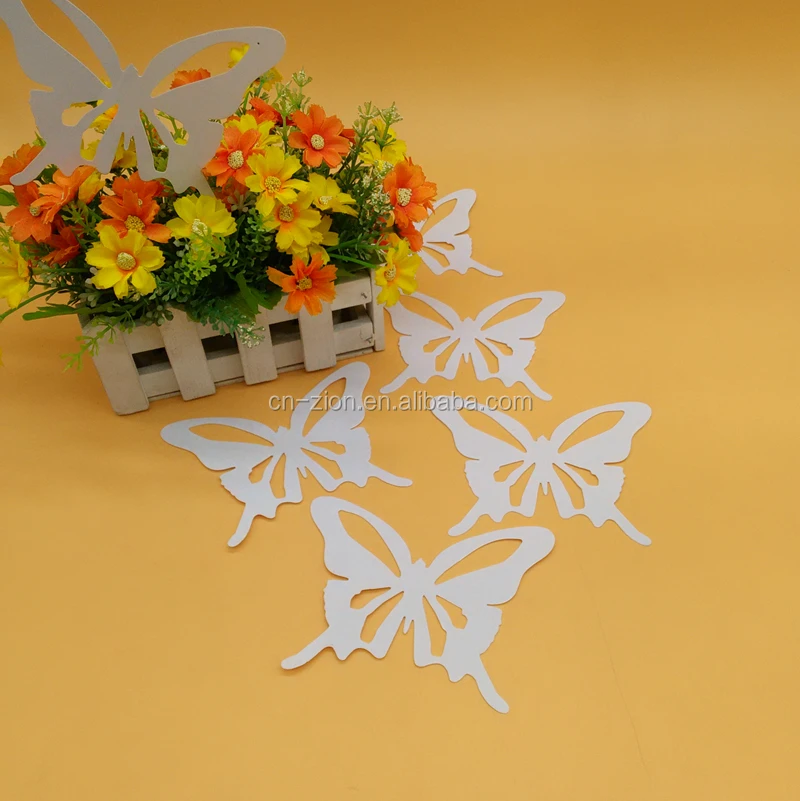 2017 new style DIY plastic white Butterfly drawing stencils PP stencils kids painting Template