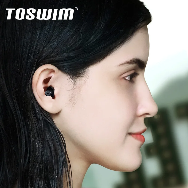 professional durable waterproof silicone swimming ear plugs