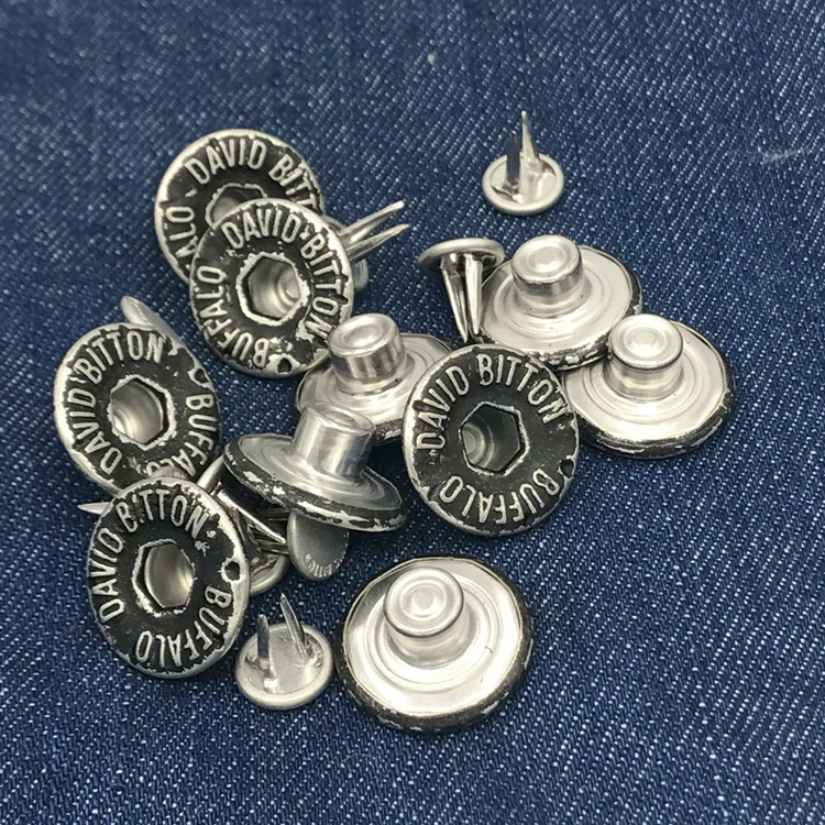 High quality metal jeans rivet button with custom logo