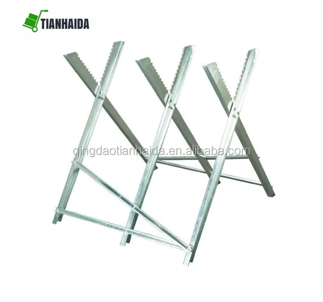 caballetes metalicos regulables Telescopic Workbench Folding Saw Horse Adjustable wood Sawhorse
