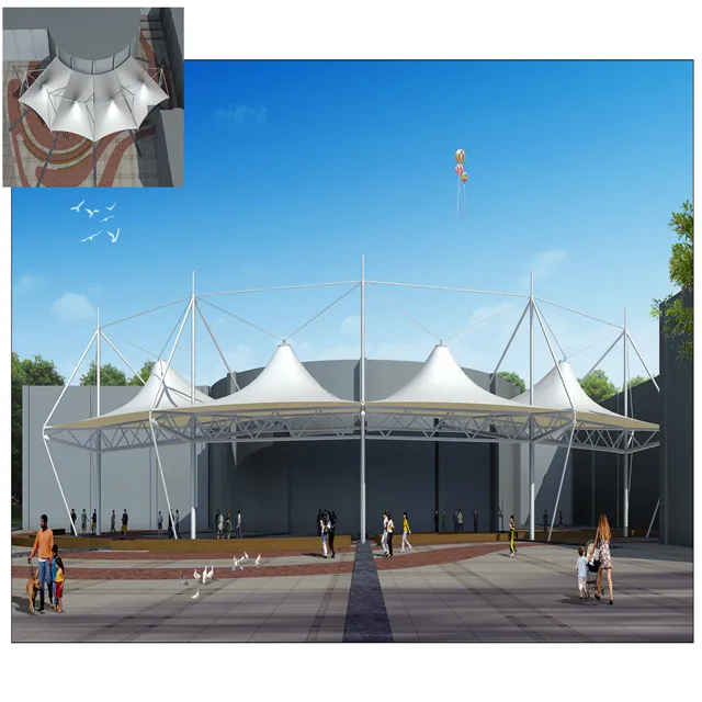 curved roof PVC membrane structures