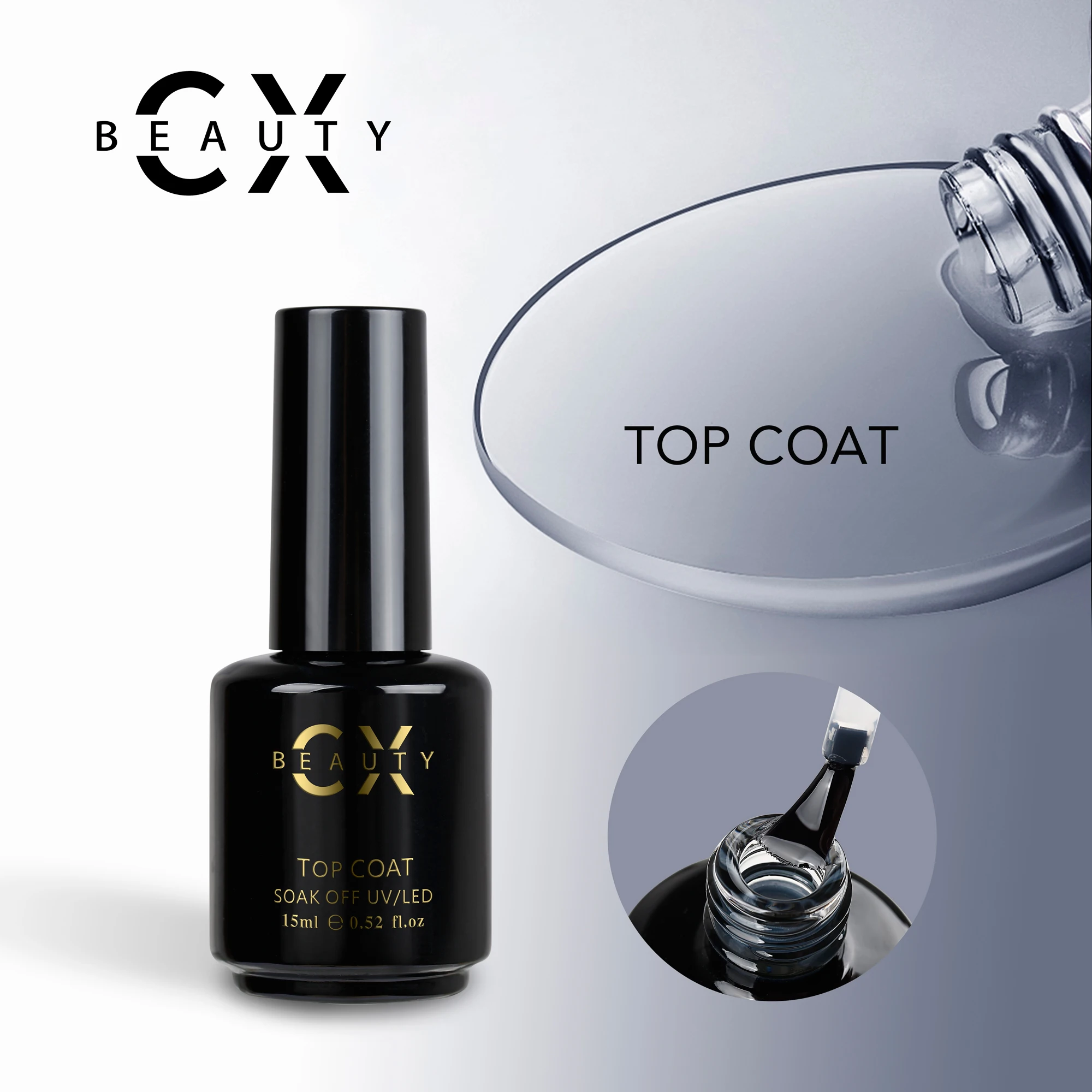 Acrylic Gel Soak Off Gel Polish Base Coat And Top Coat In UV Gel  With 15ml/1kg/5kg