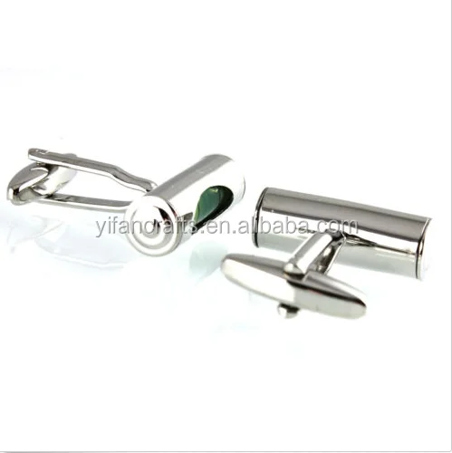 Мужские Запонки Новый градиометр серебристо-желтый манжеты Lins для рубашка 24 мм CL-020