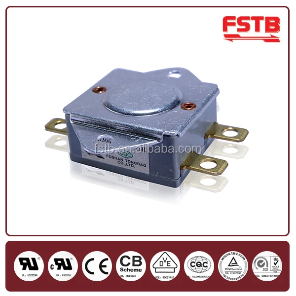  FSTB KSD306 30A бакелитовый ручной сброс термостата (7/8 дюйма) для водонагревателей