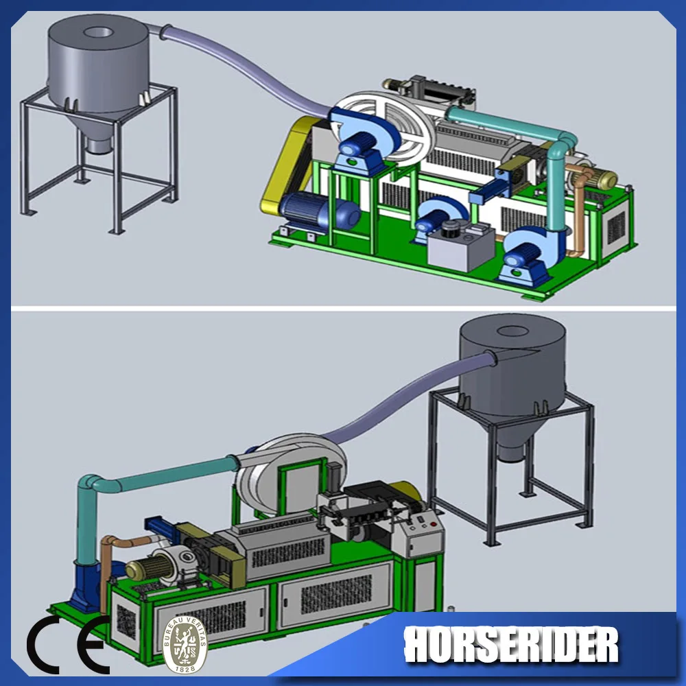 Новая мини-гранулирующая линия/машина для гранулирования полиэтиленовой пленки/гранулирующая машина пластика