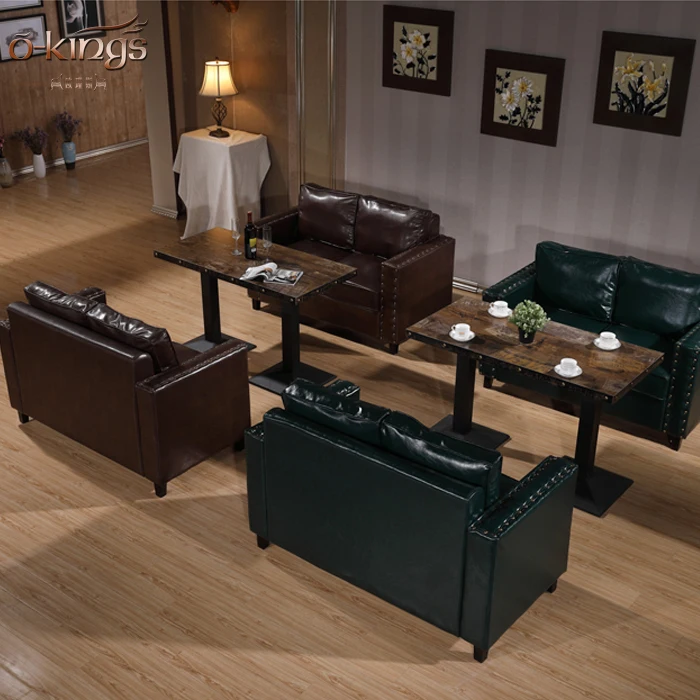 Commercial Furniture wooden design restaurant hotel sofa sets