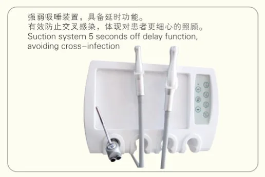 
Hot sale comfortable top-mounted electrical sillon dental chair with LED lamp 