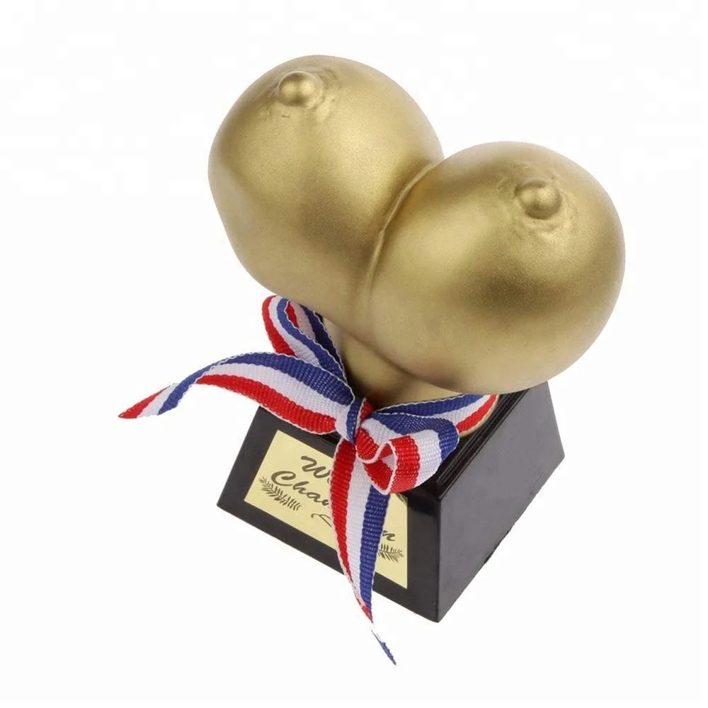 Hen party game props winner picker award bachelorette party decorations man and women chest trophy   LP