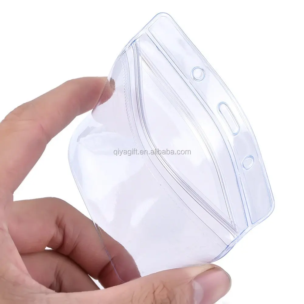 Promotional personalized Clear plastic pvc wholesale credit card sleeves
