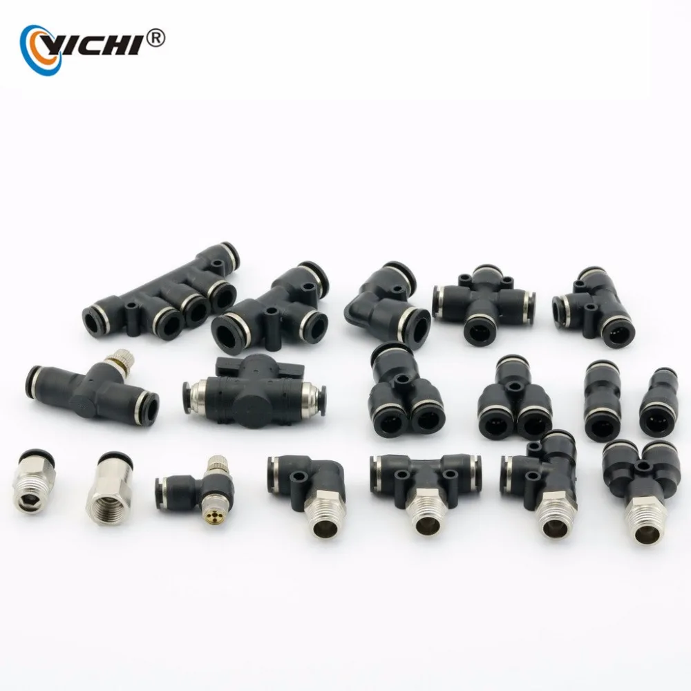 Plastic Quick Connect Air Fittings PUC Series Straight Connector