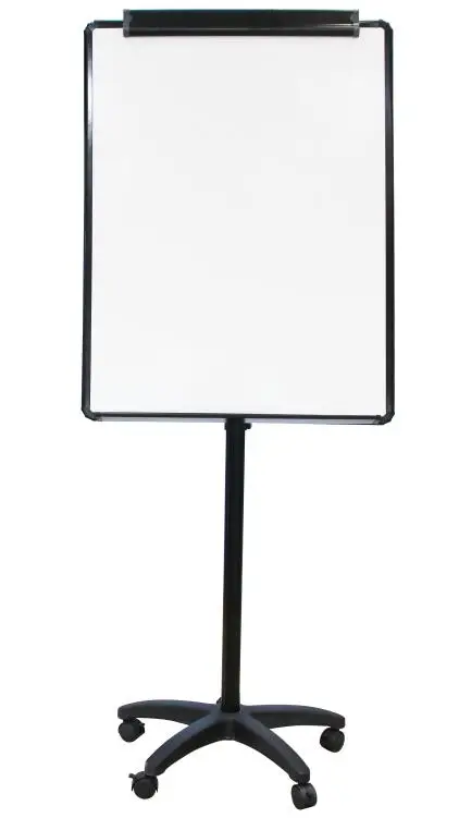 Mobile Magnetic Flip Chart Height Adjustable Dry Erase Whiteboard with Stand