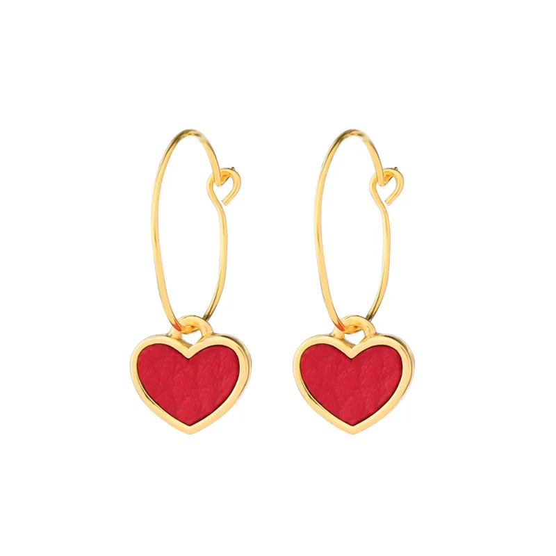 YK New Arrival Wholesale Jewelry Korean Brief Small And Exquisite Ins Fashion Heart Earring
