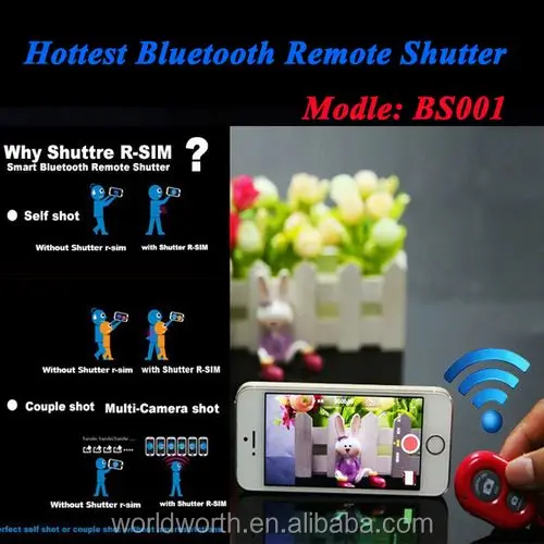 
Popular Wireless Camera 3.0 Bluetooth Remote Shutter 