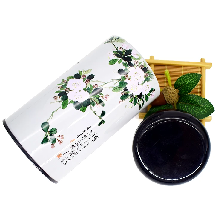 The newest tea set gift tin box tea rectangular tin box tea package round tin can box