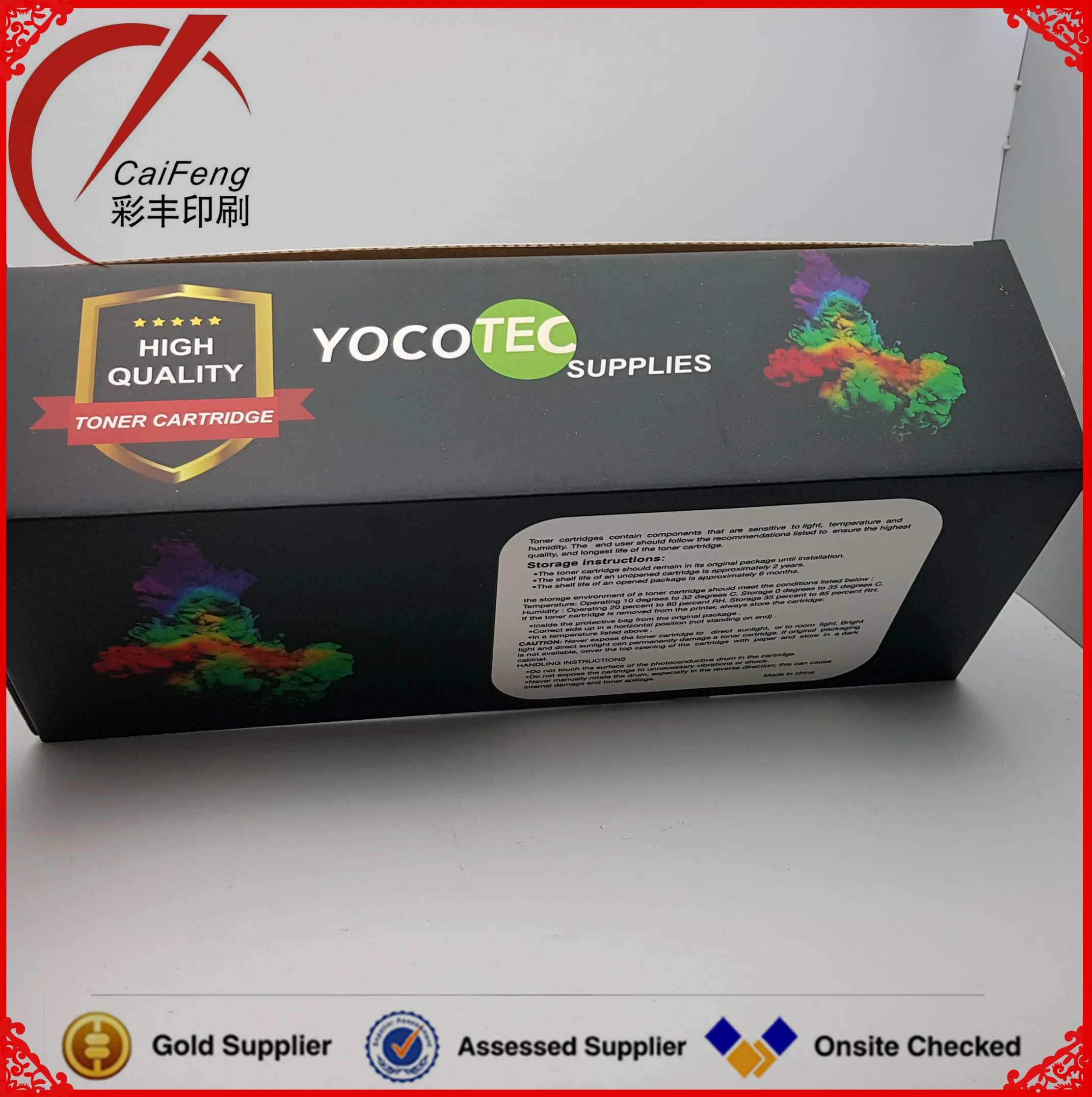 Color toner cartridge printing , Custom Toner/OPC drum/corrugated packaging paper box