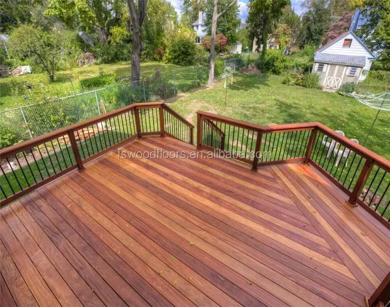 Exotic cumaru garden hardwood decking