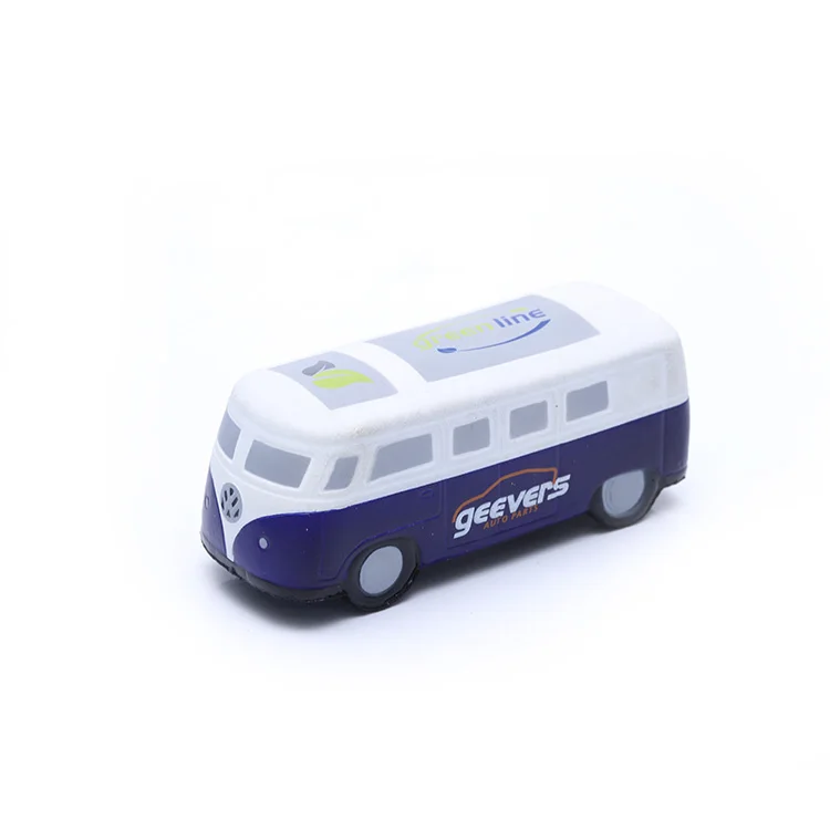 regular box stress toy car form toy transportation PU stress ball