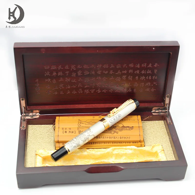 High Quality China Wholesale Luxury Fountain Pens Stationery With Pen Wood Box