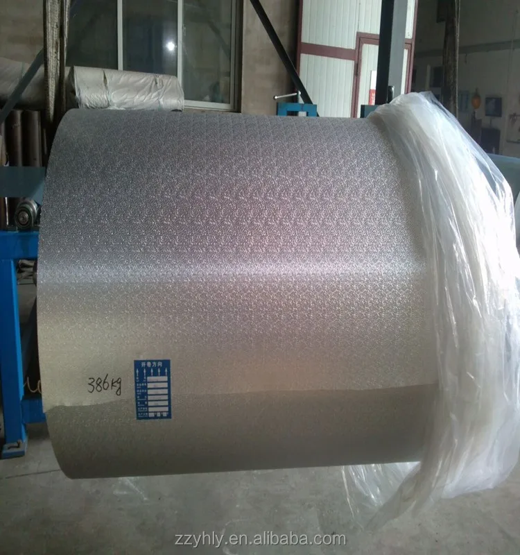 8011 0.055-0.2mm Orange peel embossed Aluminum foil for HVAC System