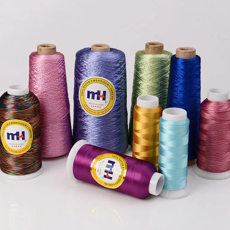 Eco-friendly Red Embroidery Thread 100% 120 2 Viscose Rayon Embroidery Thread