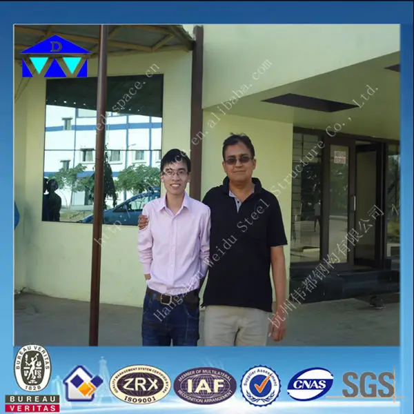 
big light prefabricate steel structural warehouse or workshop in India 