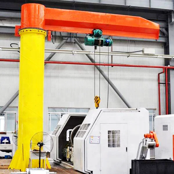 500kg to 10 ton fixed floor jib crane for materials lifting