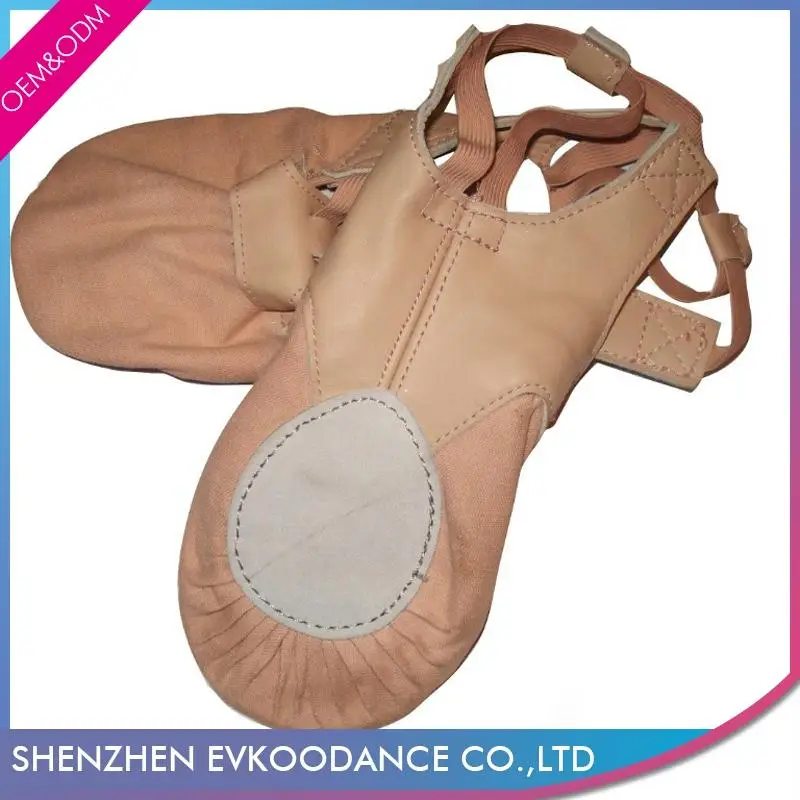 Standard Girls Baby Kids Ballet Slippers Wholesale Split Soft Sole Ballet Dance Shoe Red Black White Beige Pink