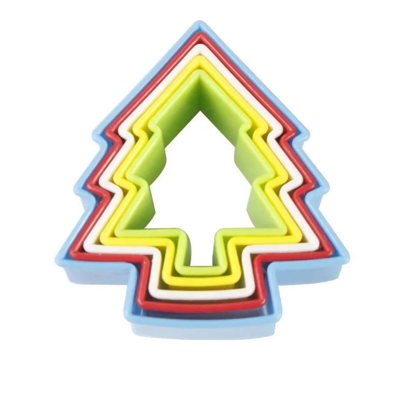 
Хорошее качество милые Мультяшные печенья пластиковые формочки для печенья/Формочки для тортов/многоцветные формочки для рождественской елки 