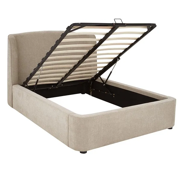
modern gas lift king size bed frames upholstered storage bed 