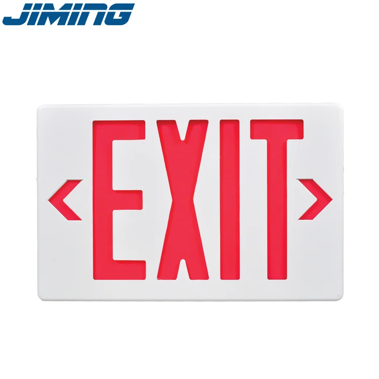 Made by JIMING UL & cUL Approved Hotel use NFPA Exit Sign LED -CHINA TOP 1 Emergency egress lighting battery backup