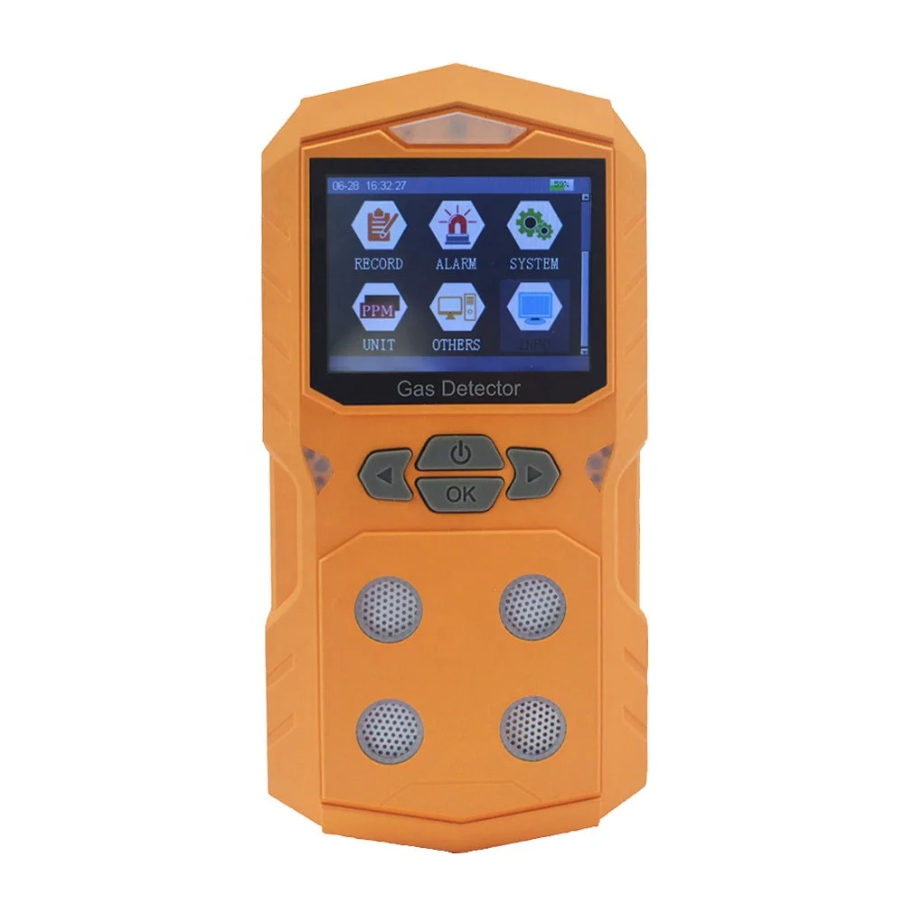 
4 in 1 portable Multi gas leak detector gas analyzer (CO H2S O2 Ex ) 4 GAS monitor with imported sensor 
