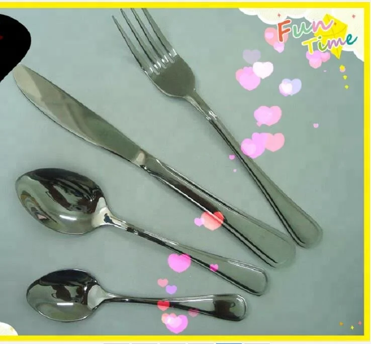 knife spoon fork tea spoon Manufacturer Wholesale Stainless Steel Simple design stainless steel best tableware set