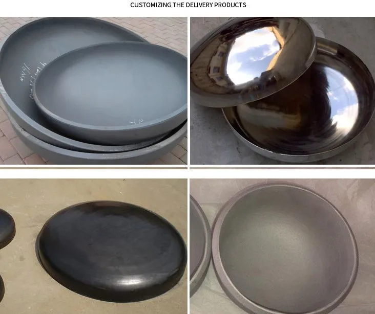 Weld  Pipe Fitting Stainless Steel Dome Steel Tubing End fittings Stainless steel domed pipe bollard punching parts